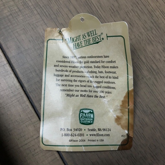 CC Filson Tin Cloth Packer Coat Jacket Mens L Brown Oil Finish Wool Liner USA - Picture 5 of 16